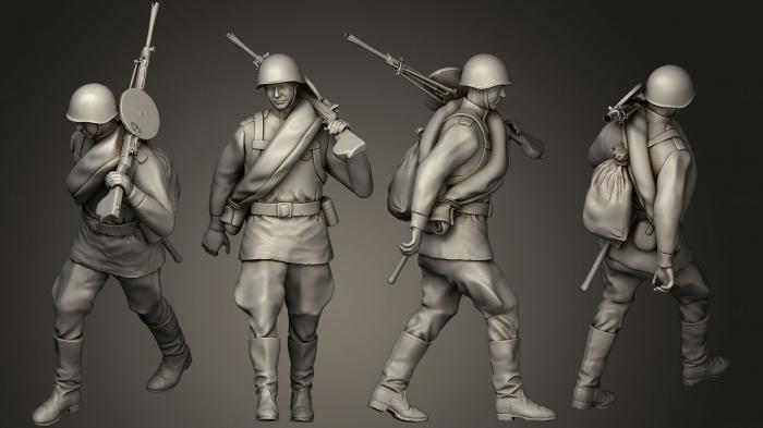 Military figurines (STKW_0555) 3D model for CNC machine